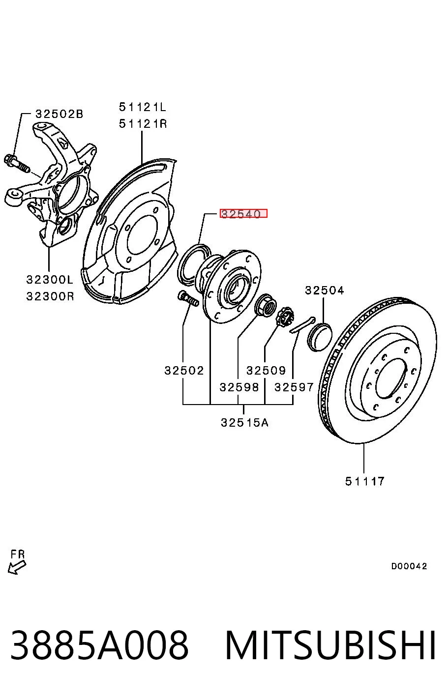 3885A008 Mitsubishi