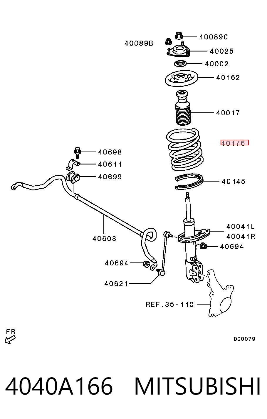 4040A166 Mitsubishi