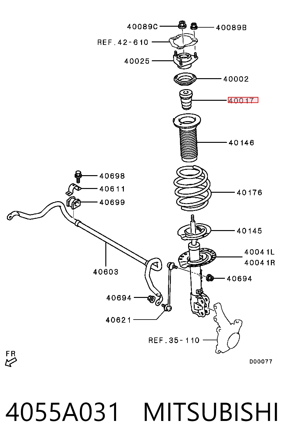 4055A031 Mitsubishi