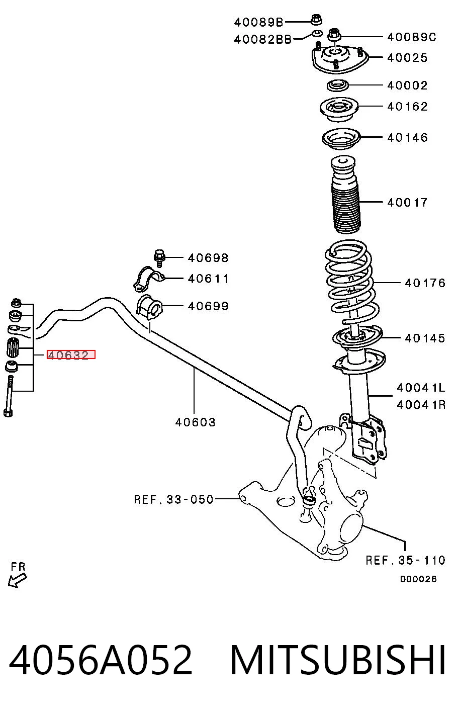 4056A052 Mitsubishi
