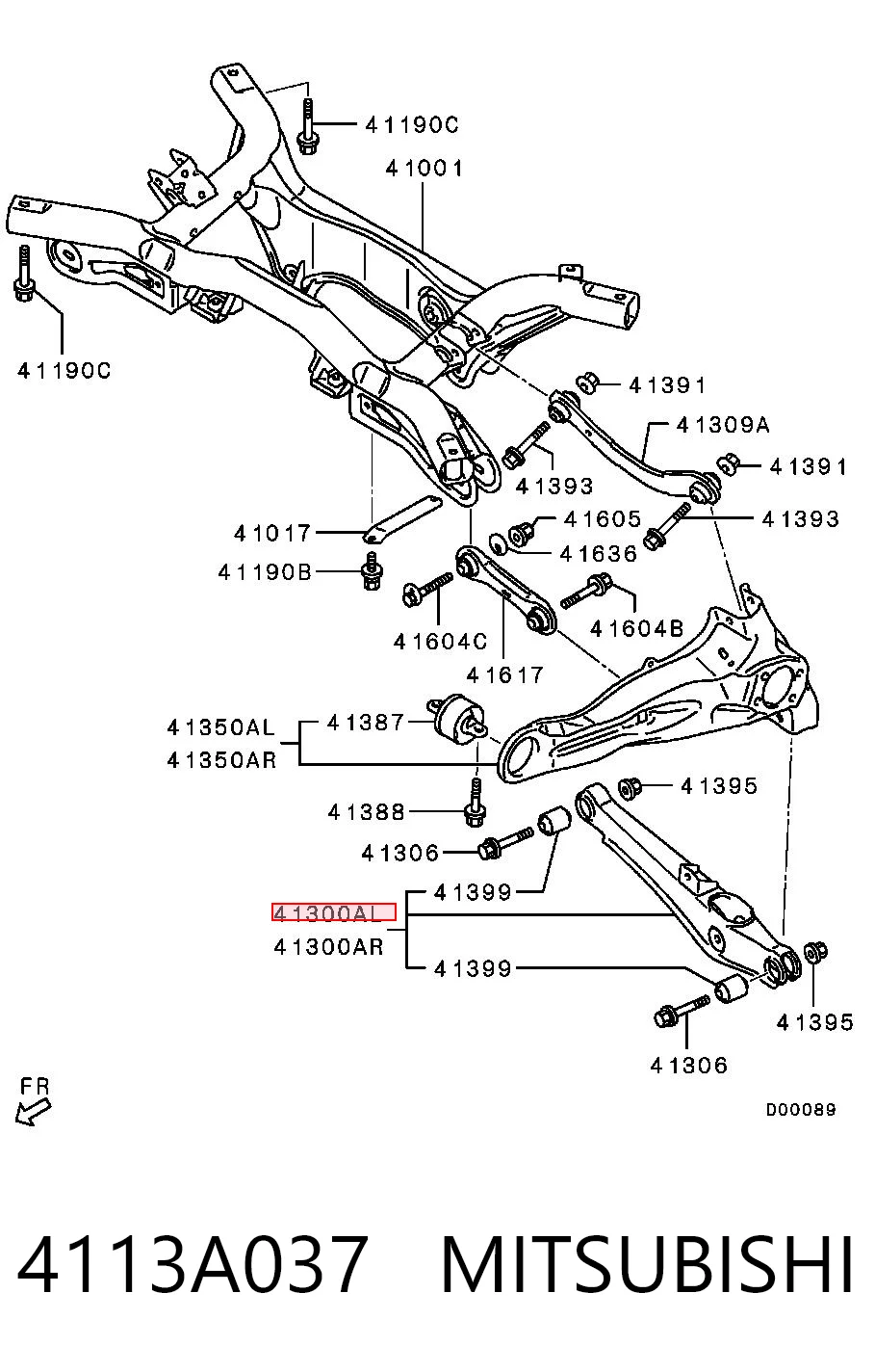 4113A037 Mitsubishi