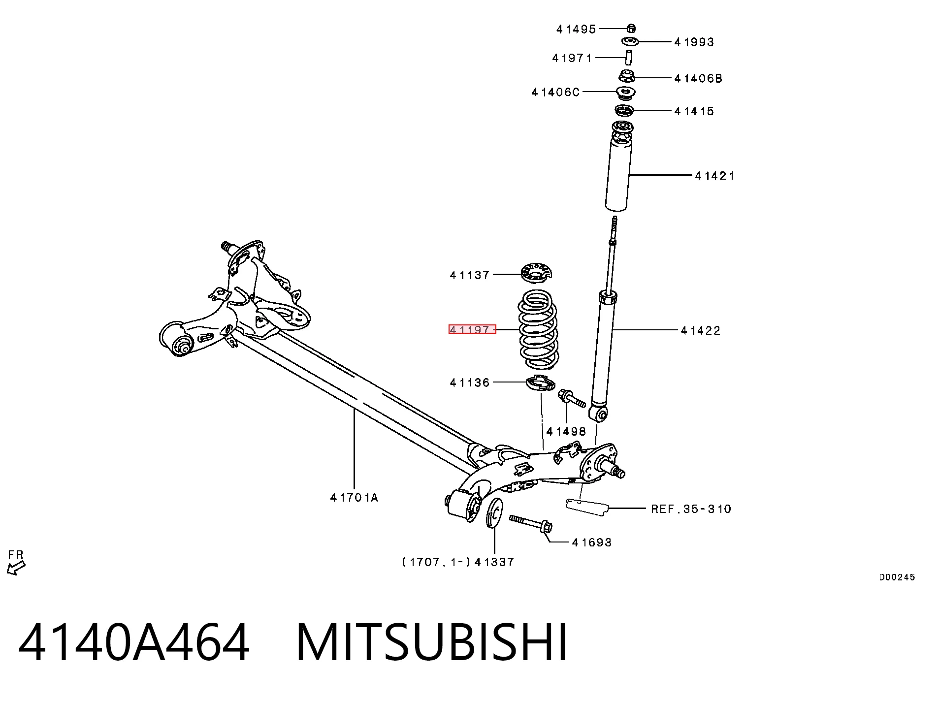 Compre Mola traseira Mitsubishi Space Star 