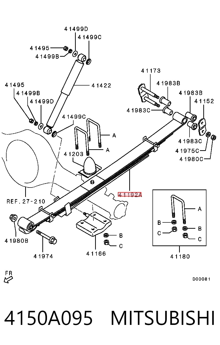 4150A095 Mitsubishi
