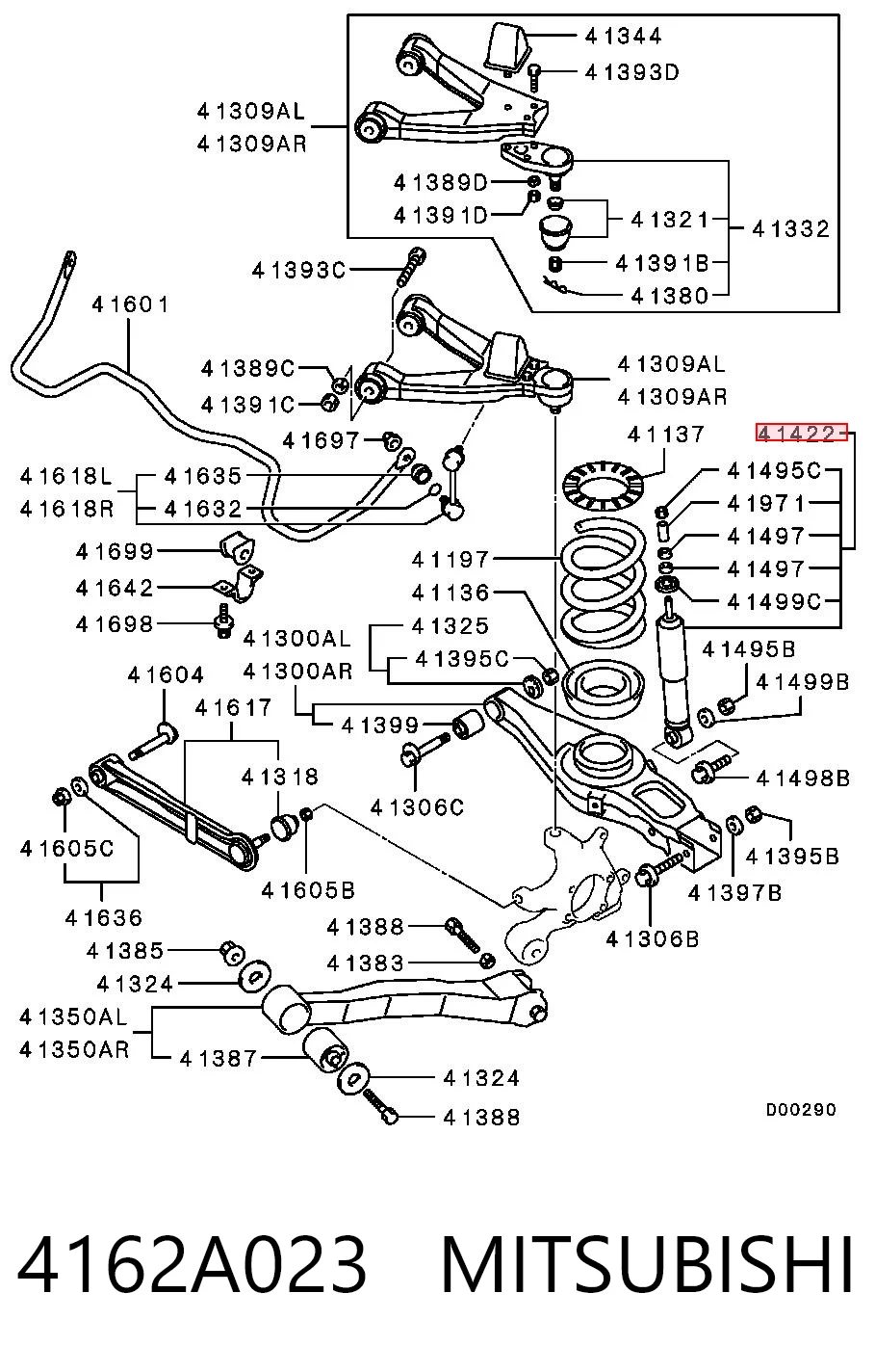 4162A023 Mitsubishi