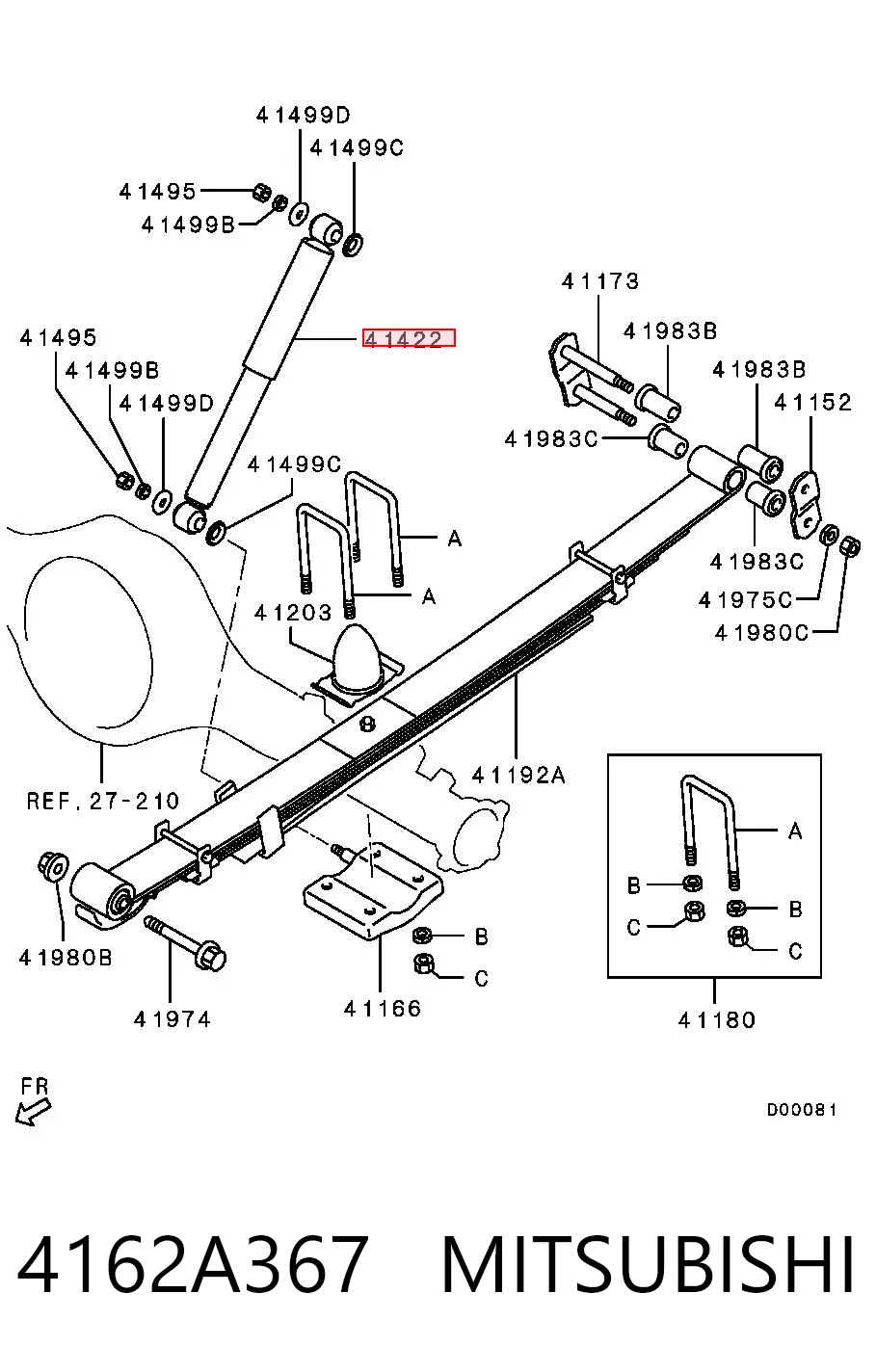 4162A367 Mitsubishi