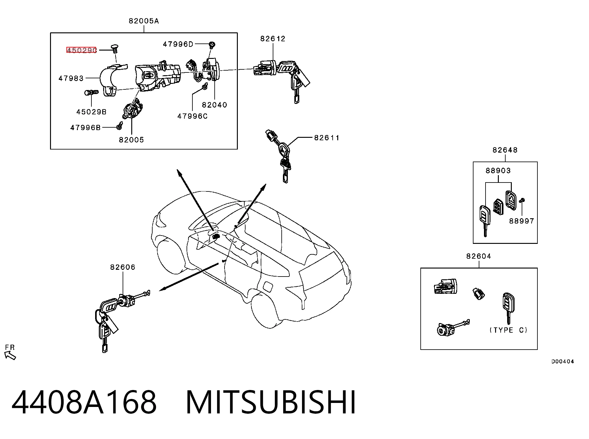 4408A168 Mitsubishi