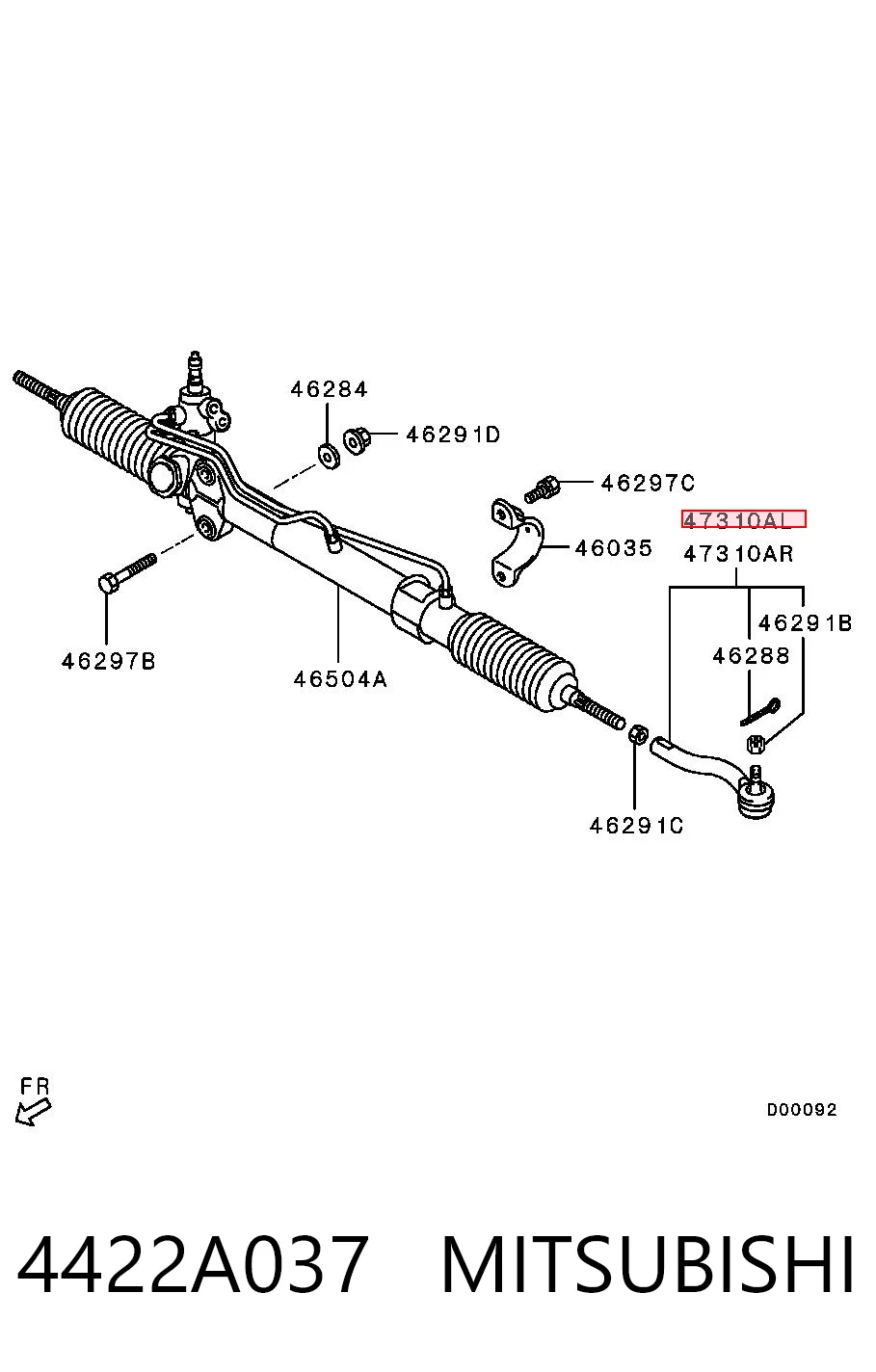 4422A037 Mitsubishi