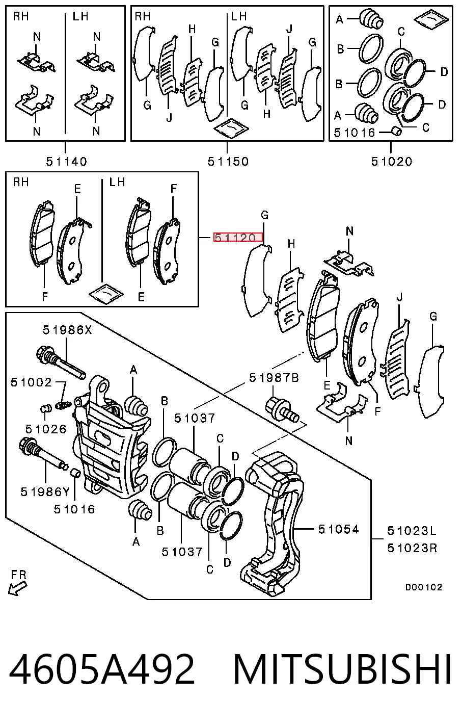 4605A492 Mitsubishi