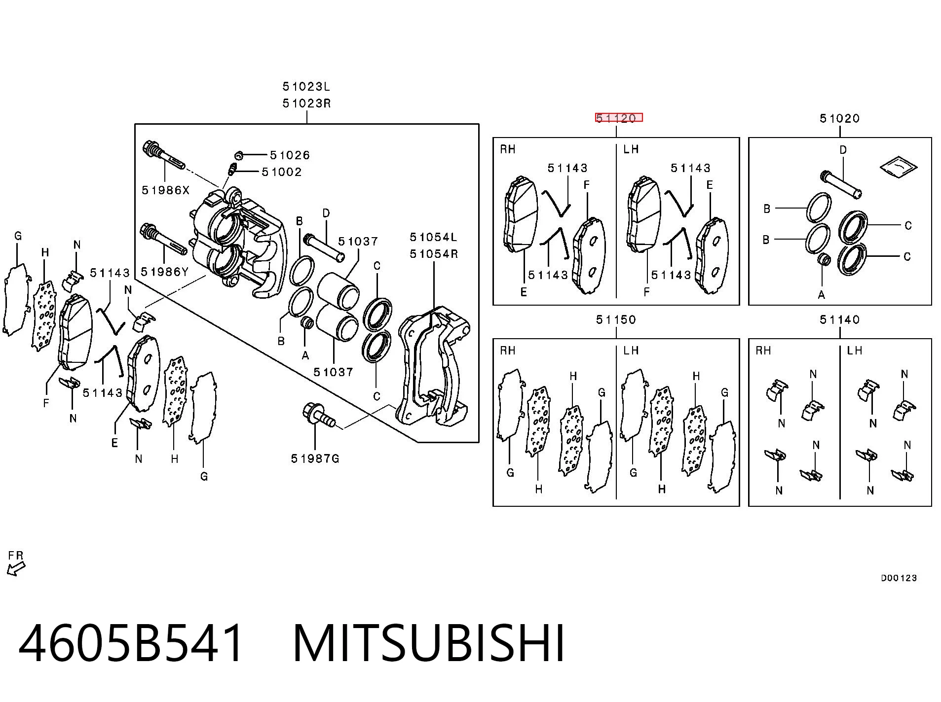 4605B541 Mitsubishi