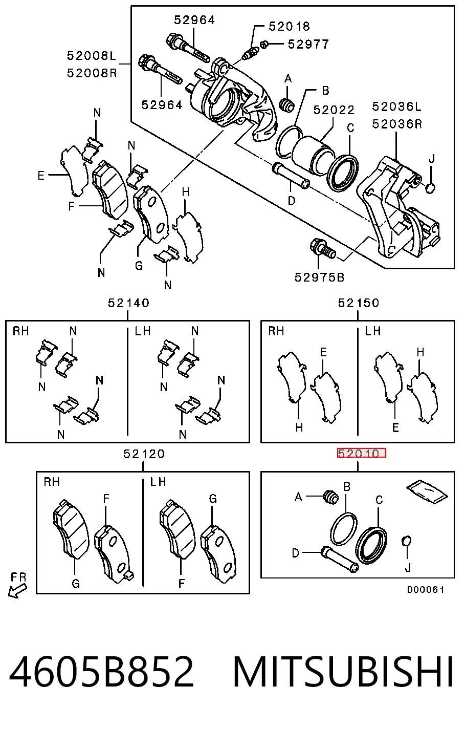 4605B852 Mitsubishi