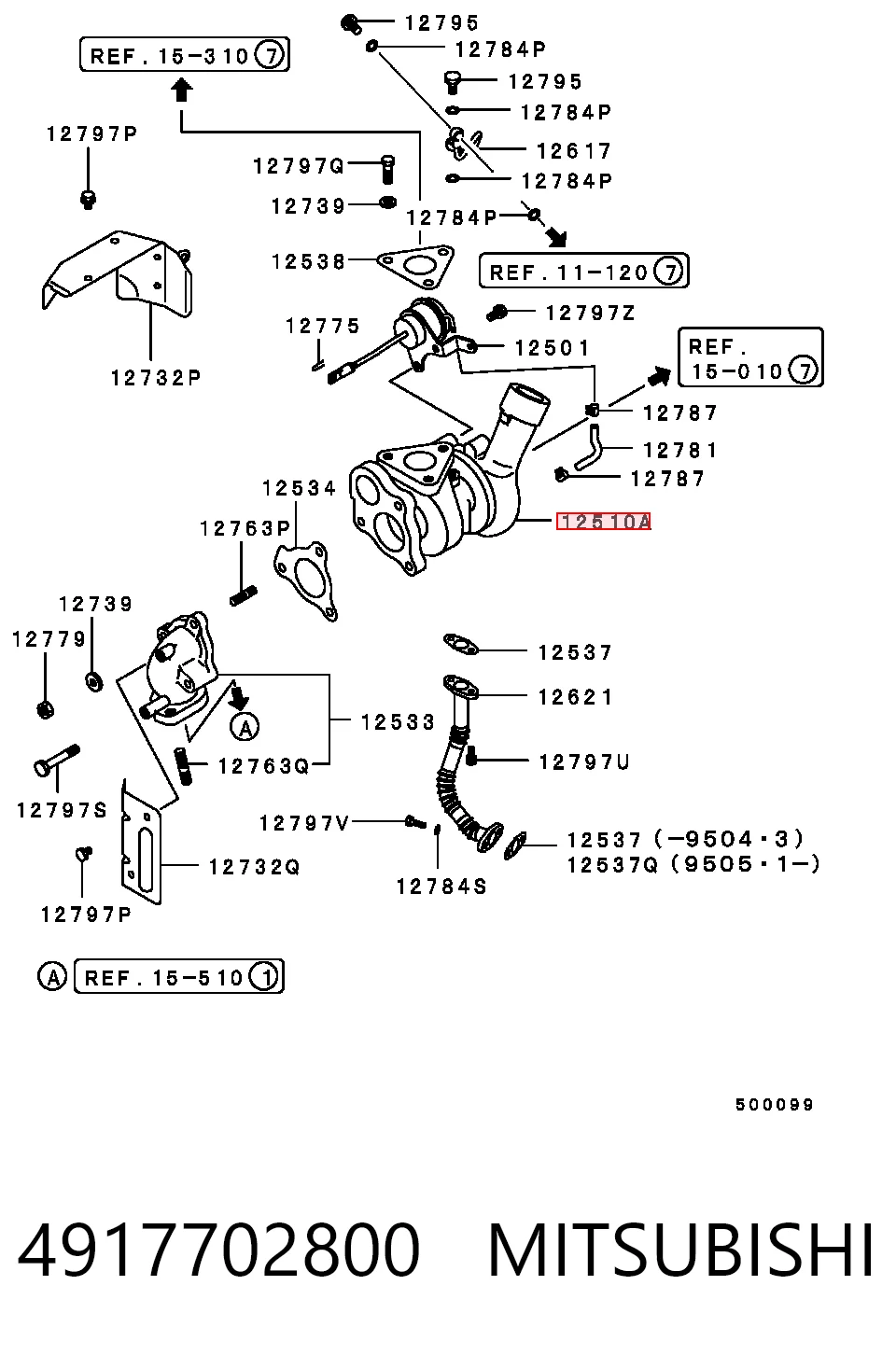 Turbina para Mitsubishi Galant E5A, E7A, E8A