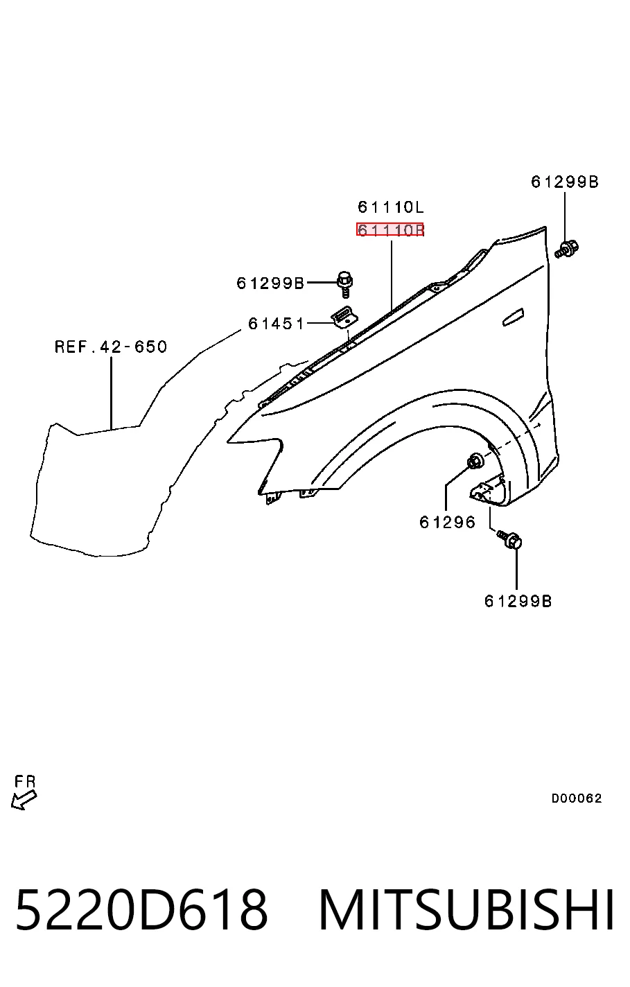  Pára-lama dianteiro direito Mitsubishi Pajero IV LONG SUV (V90) (2006 - 2013) IV LONG
