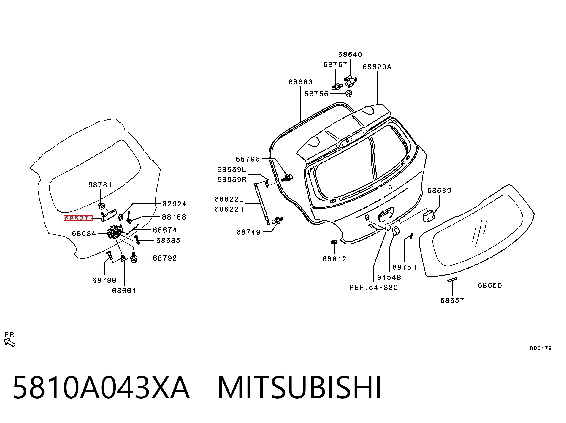 5810A043XA Mitsubishi