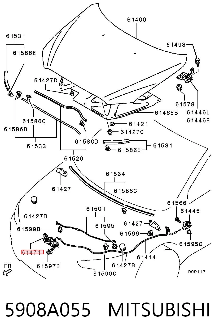 5908A055 Mitsubishi