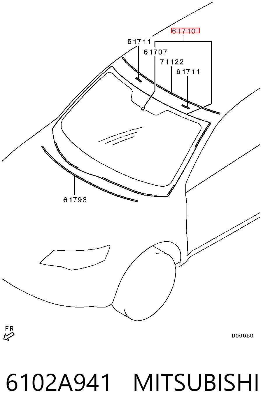 Pára-brisas para Mitsubishi Outlander II XL CWW