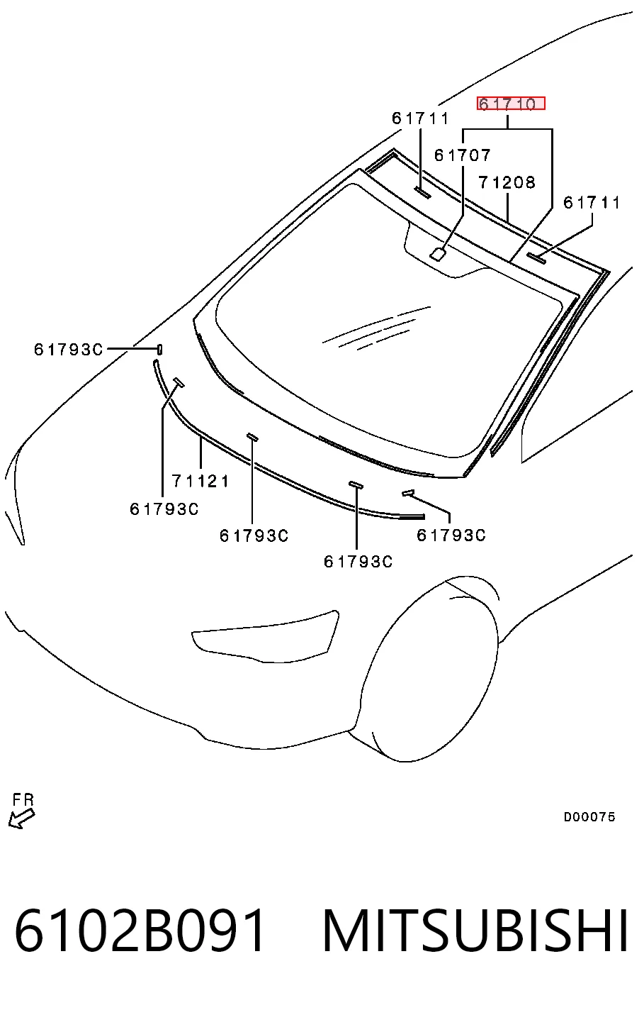 6102B091 Mitsubishi