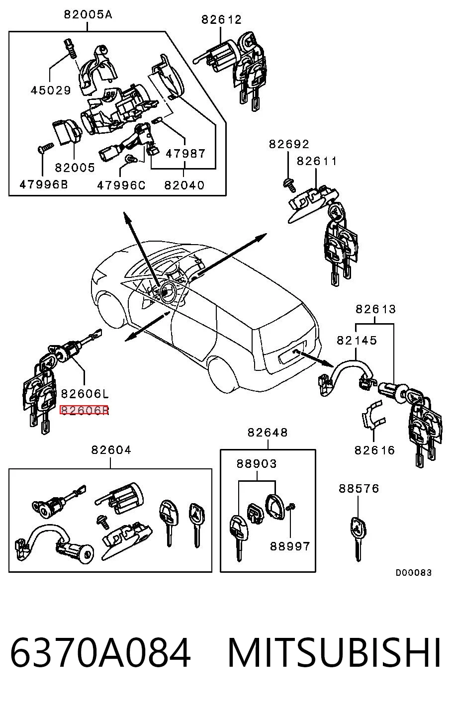 6370A084 Mitsubishi
