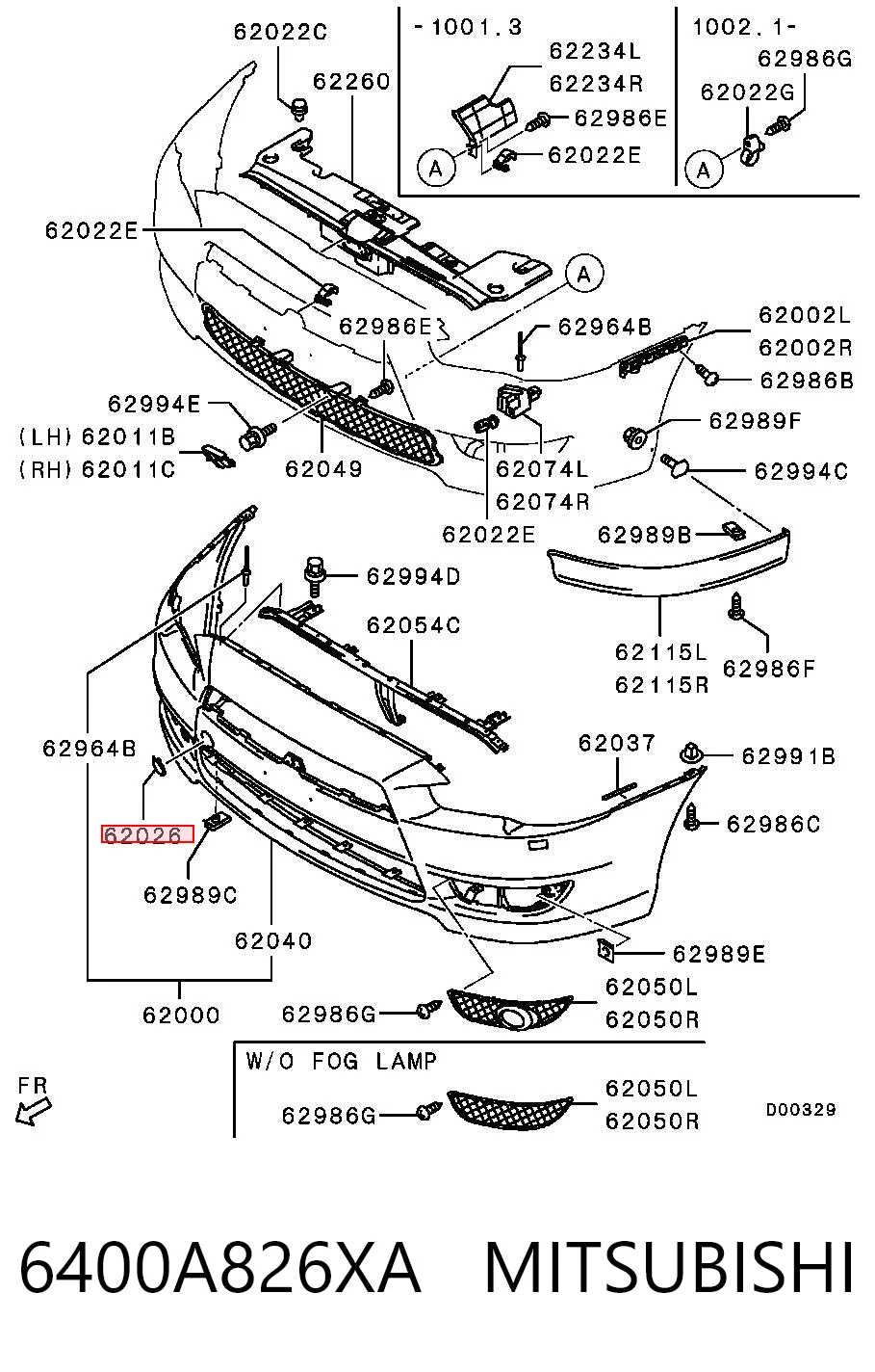6400A826XA Mitsubishi