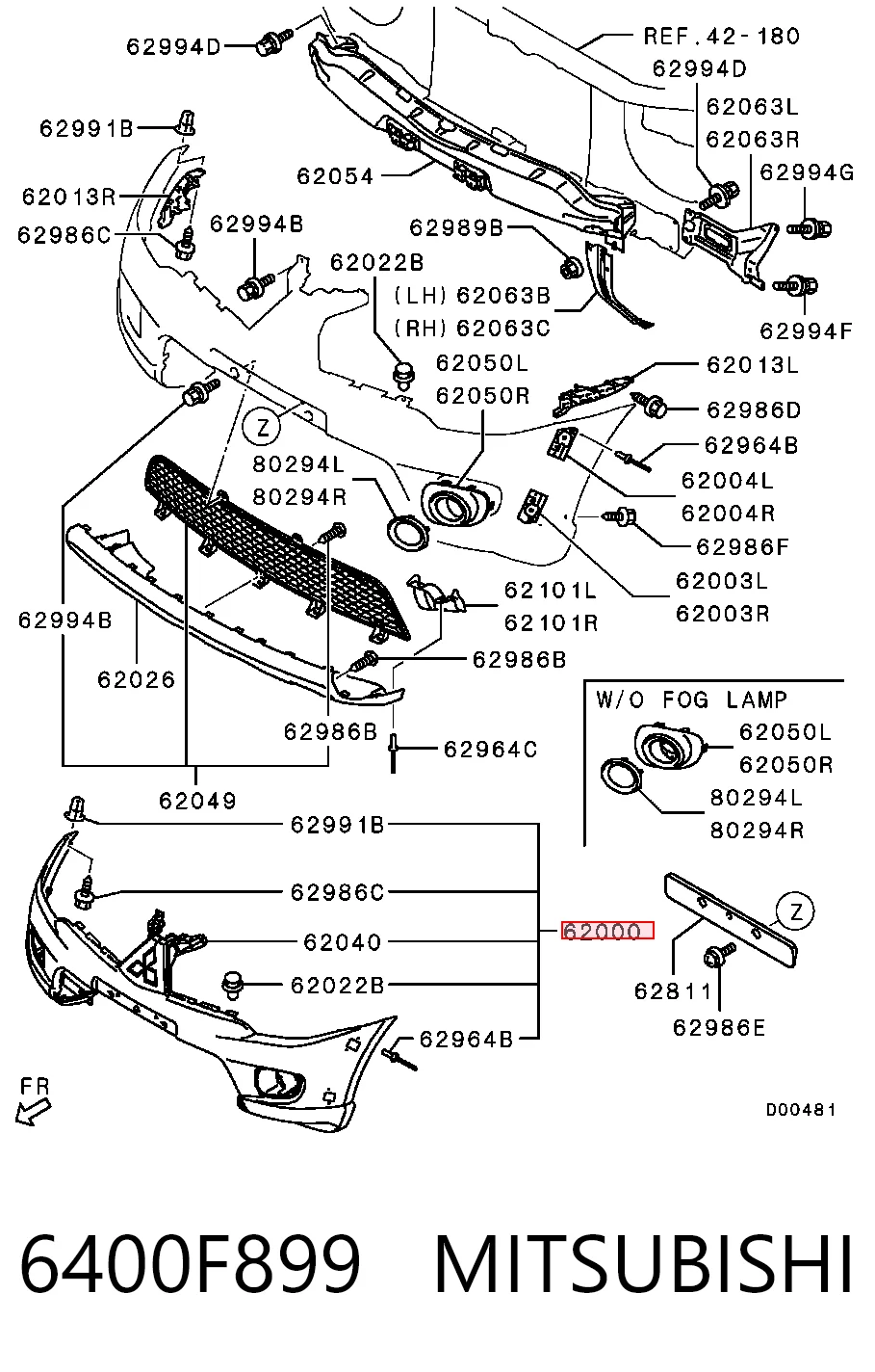 6400F899 Mitsubishi