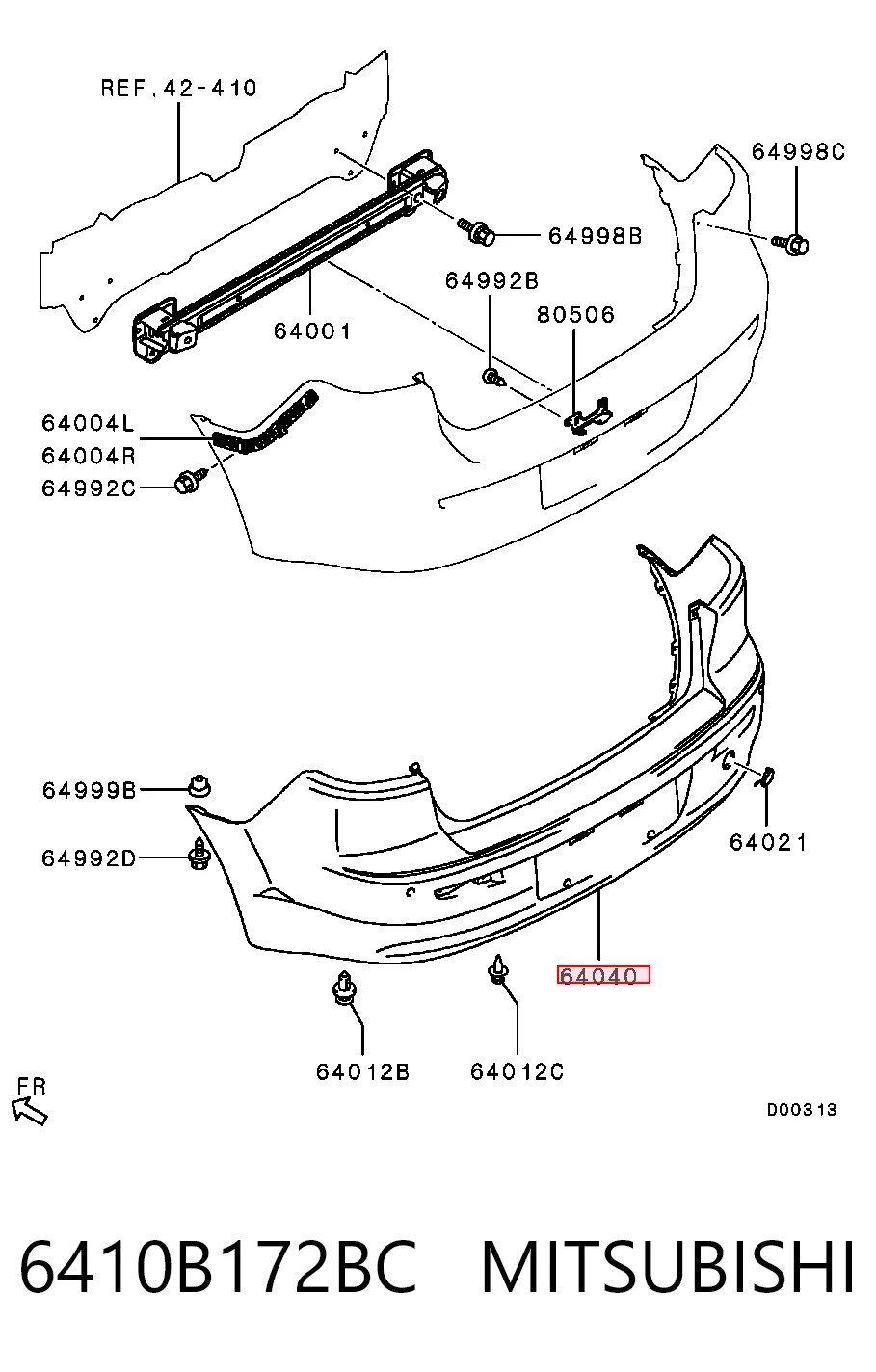 6410B172BC Mitsubishi