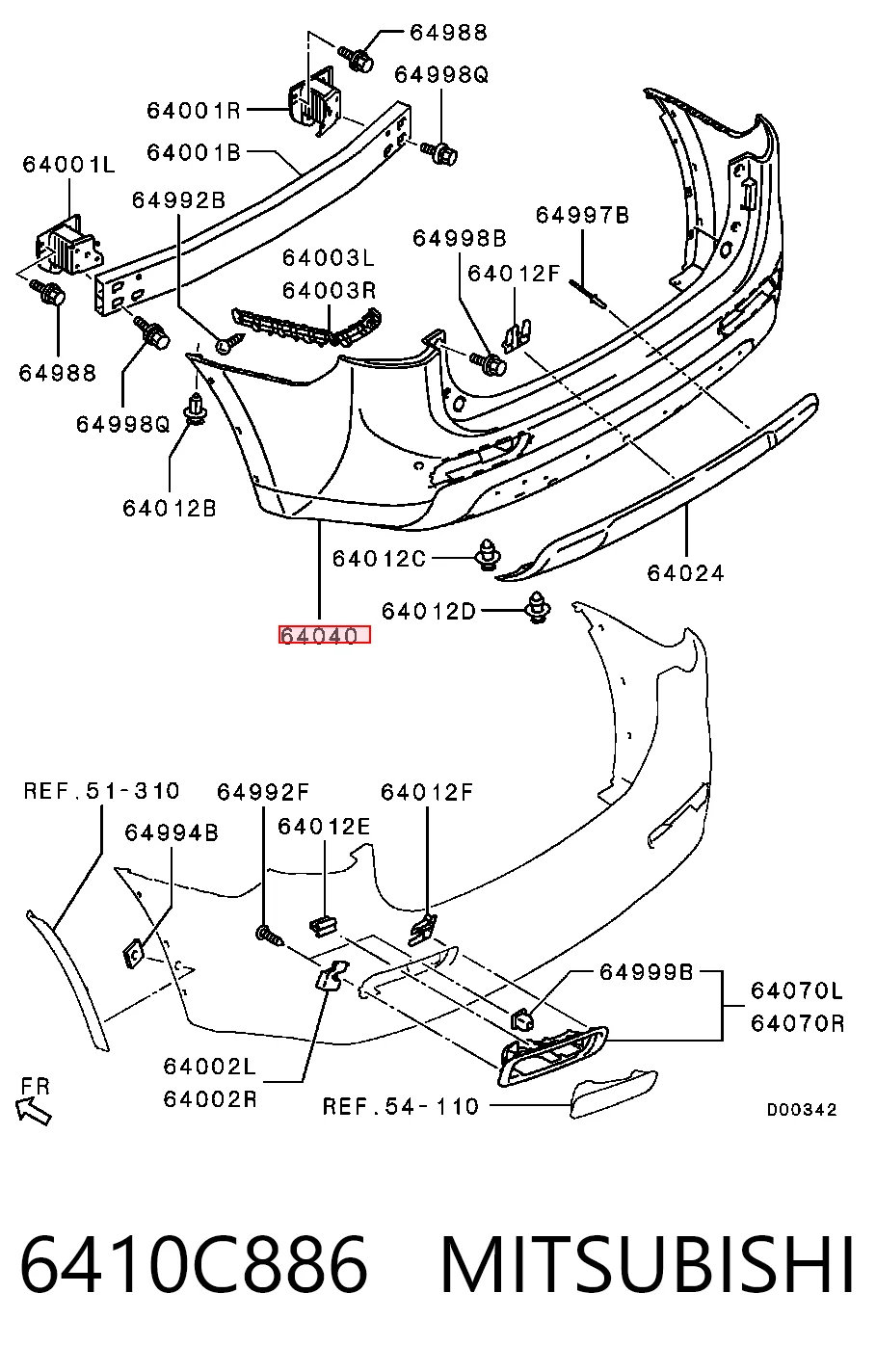 6410C886 Mitsubishi