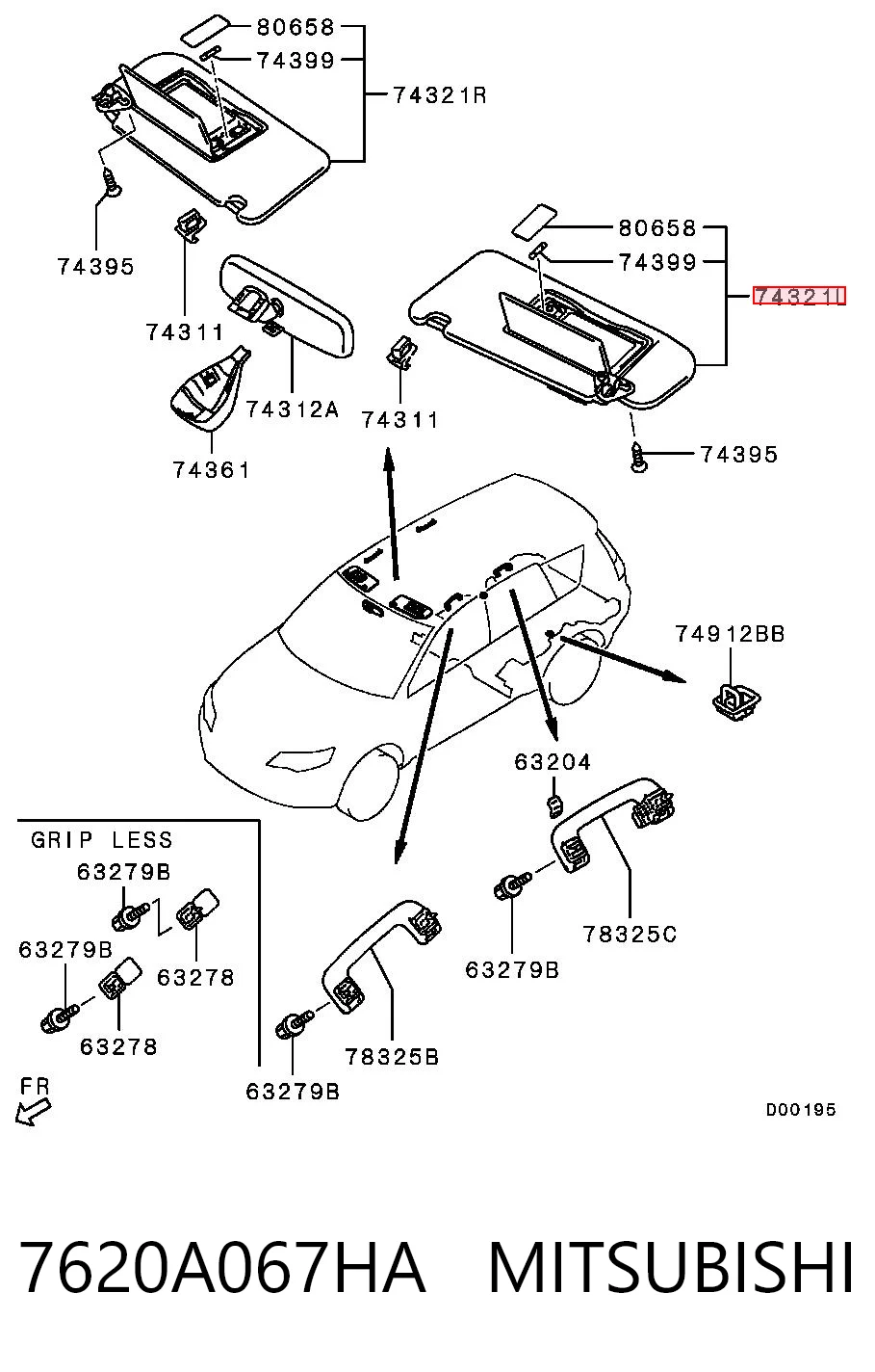 Pala contra o sol Mitsubishi Outlander II CWW ao melhor preço