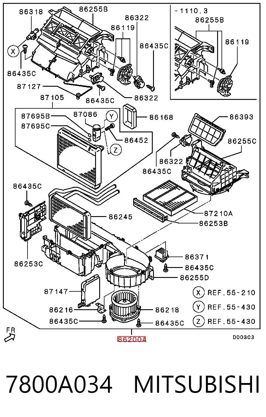 7800A034 Mitsubishi