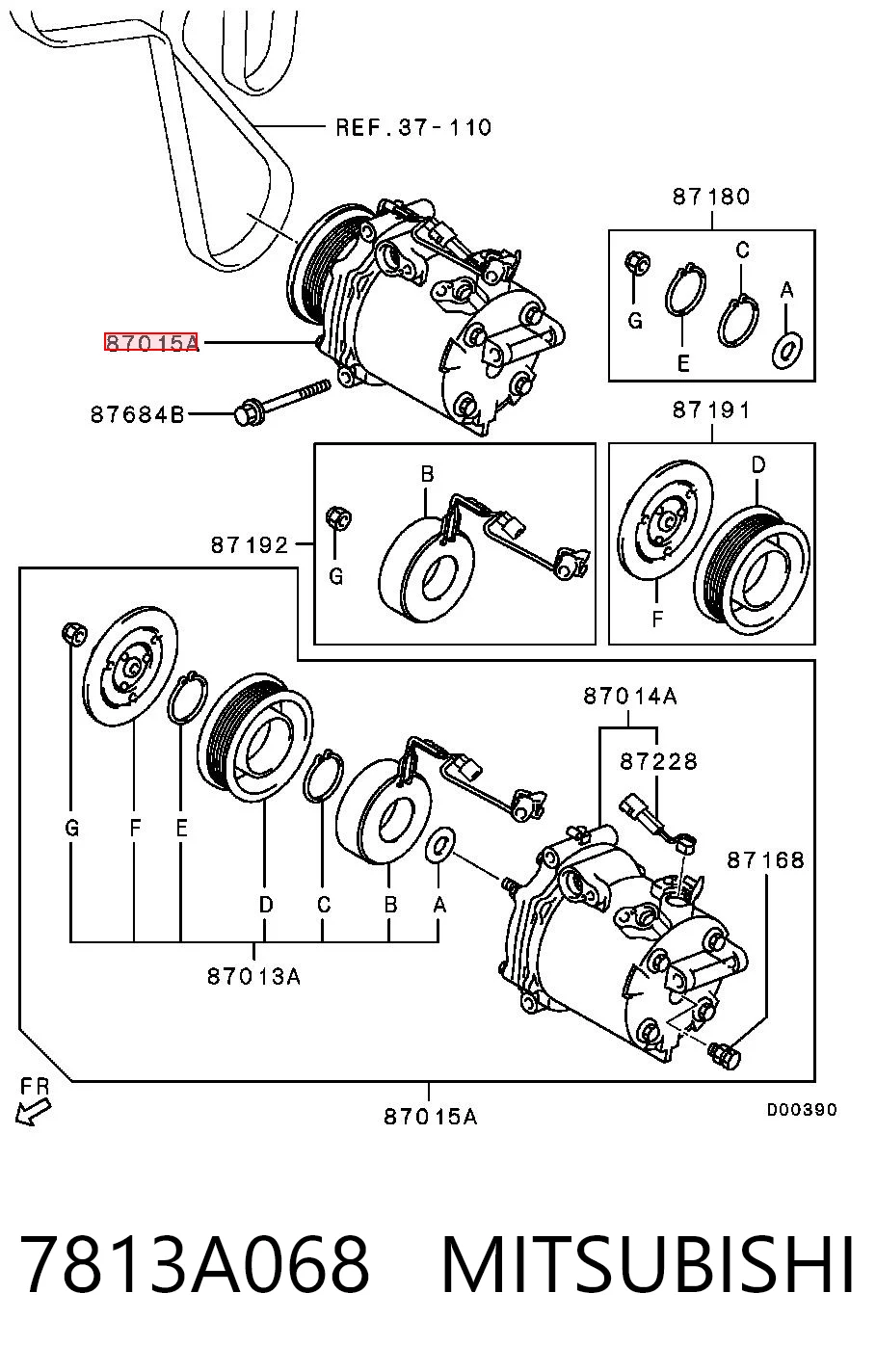 Compressor de aparelho de ar condicionado 5266KS1 Polcar