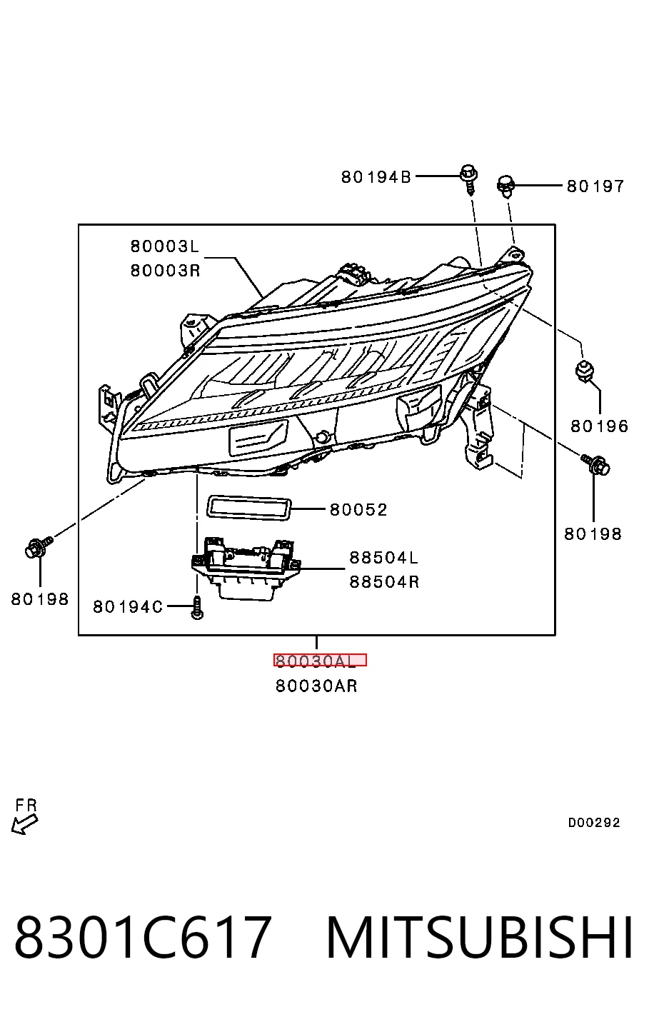 Luz esquerda para Mitsubishi ASX  GA