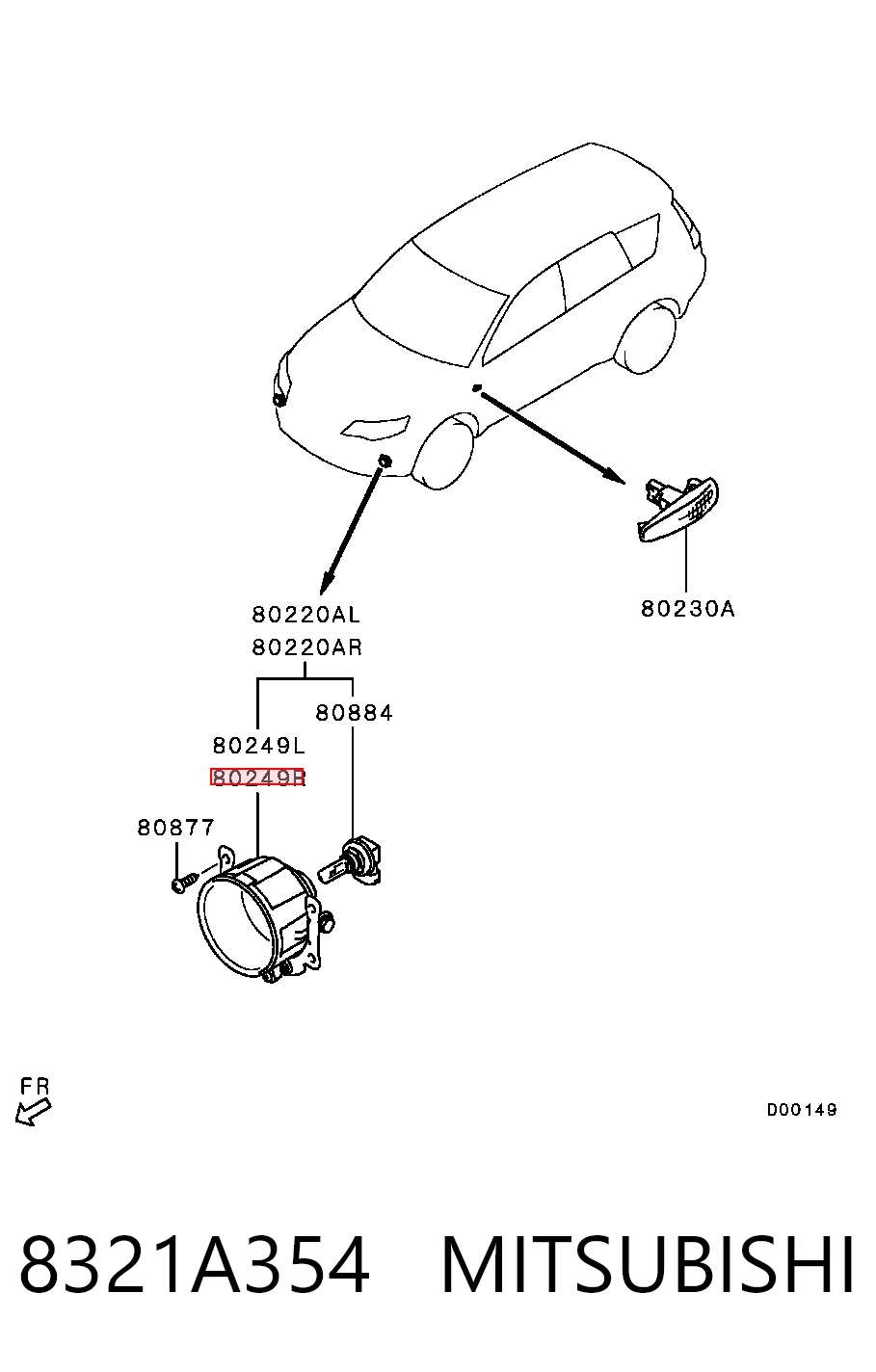 Luzes de nevoeiro esquerdas/direitas Chrysler 8321A353 preço, a partir de 38,63 USD