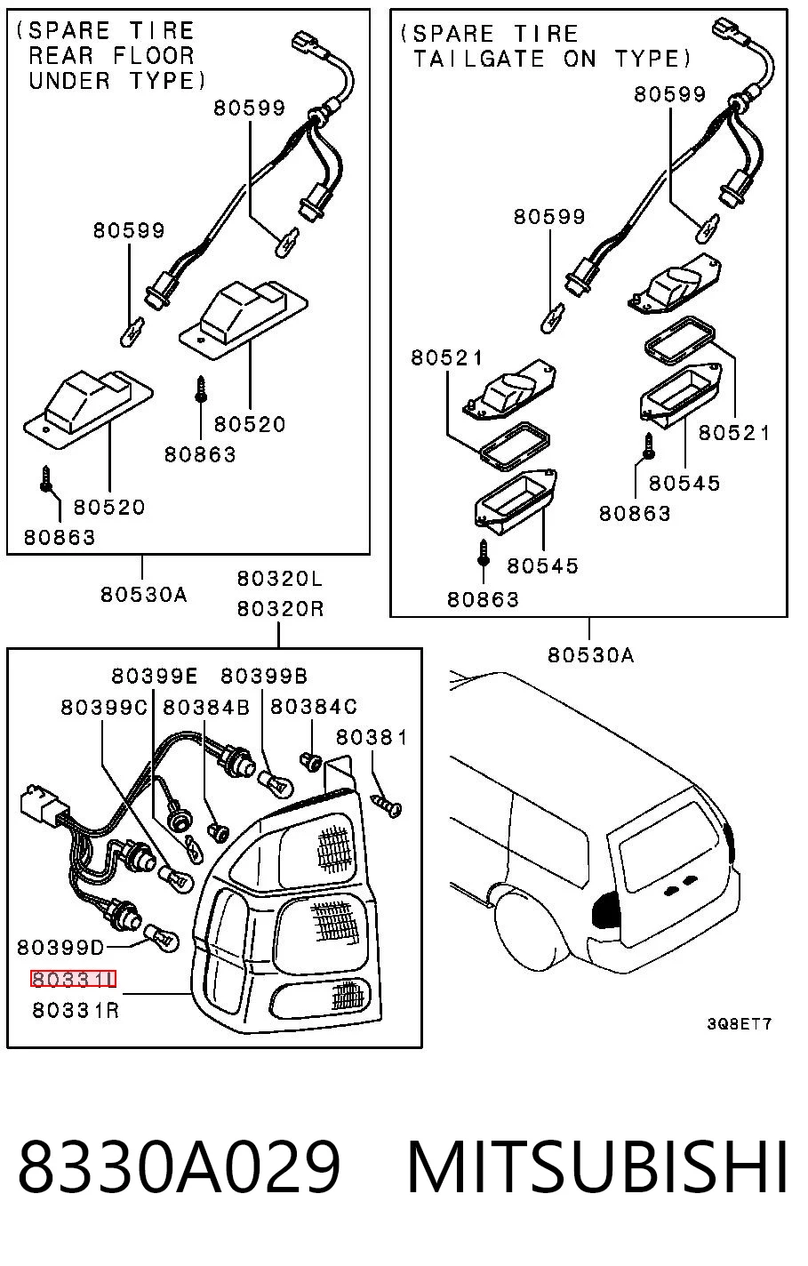 8330A029 Mitsubishi