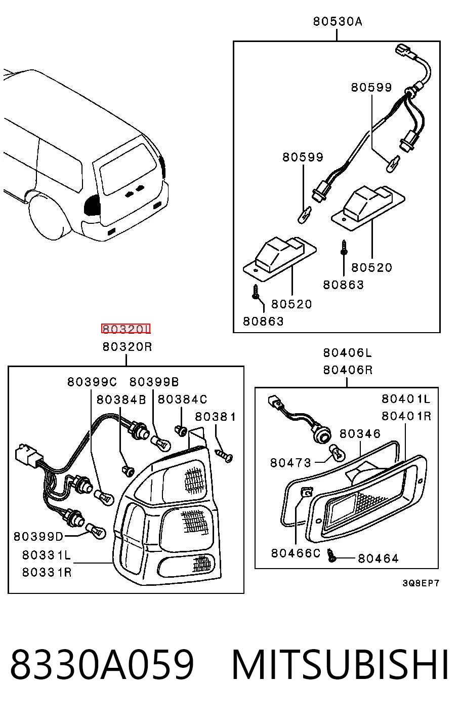 8330A059 Mitsubishi