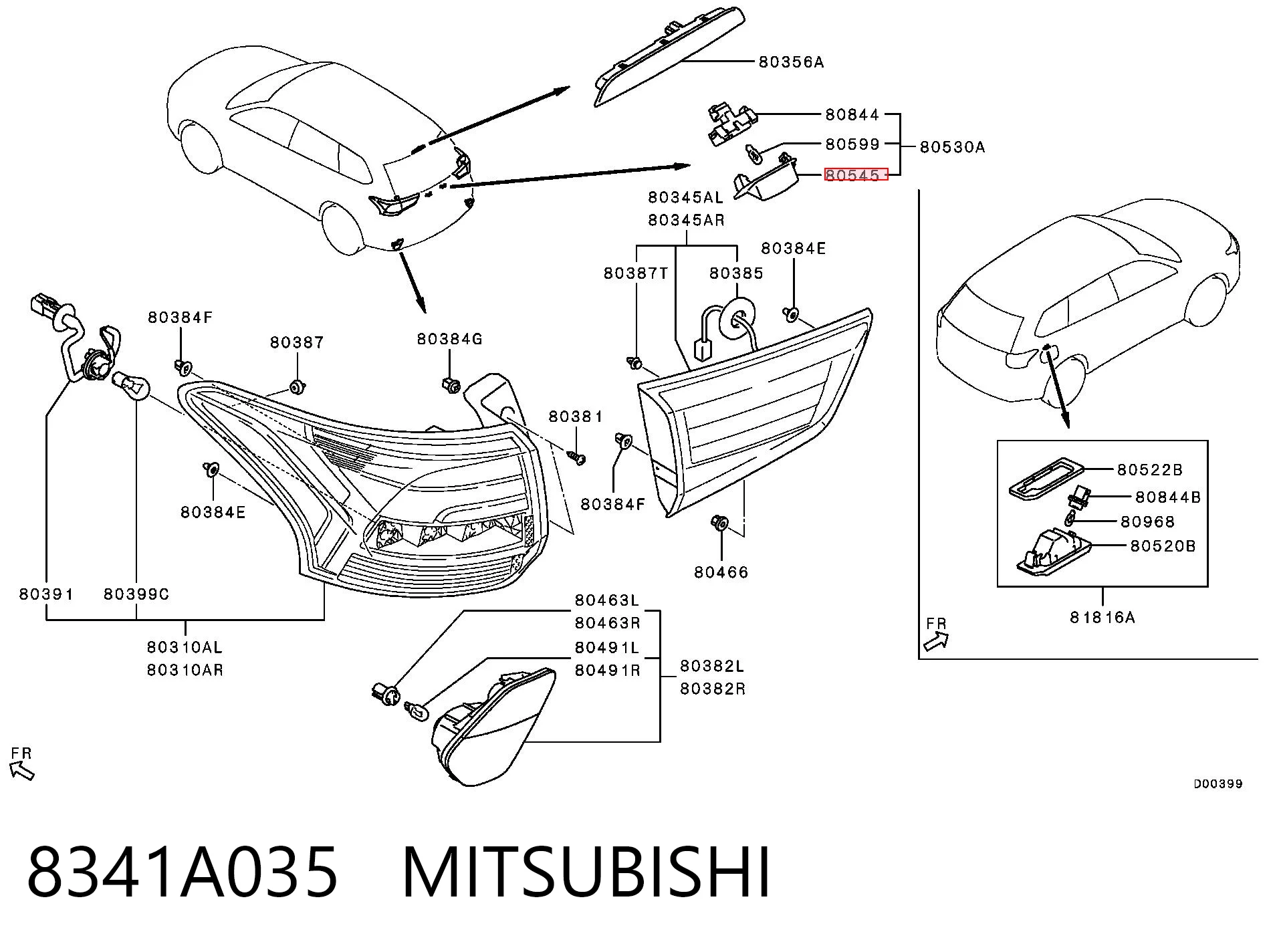 8341A035 Mitsubishi