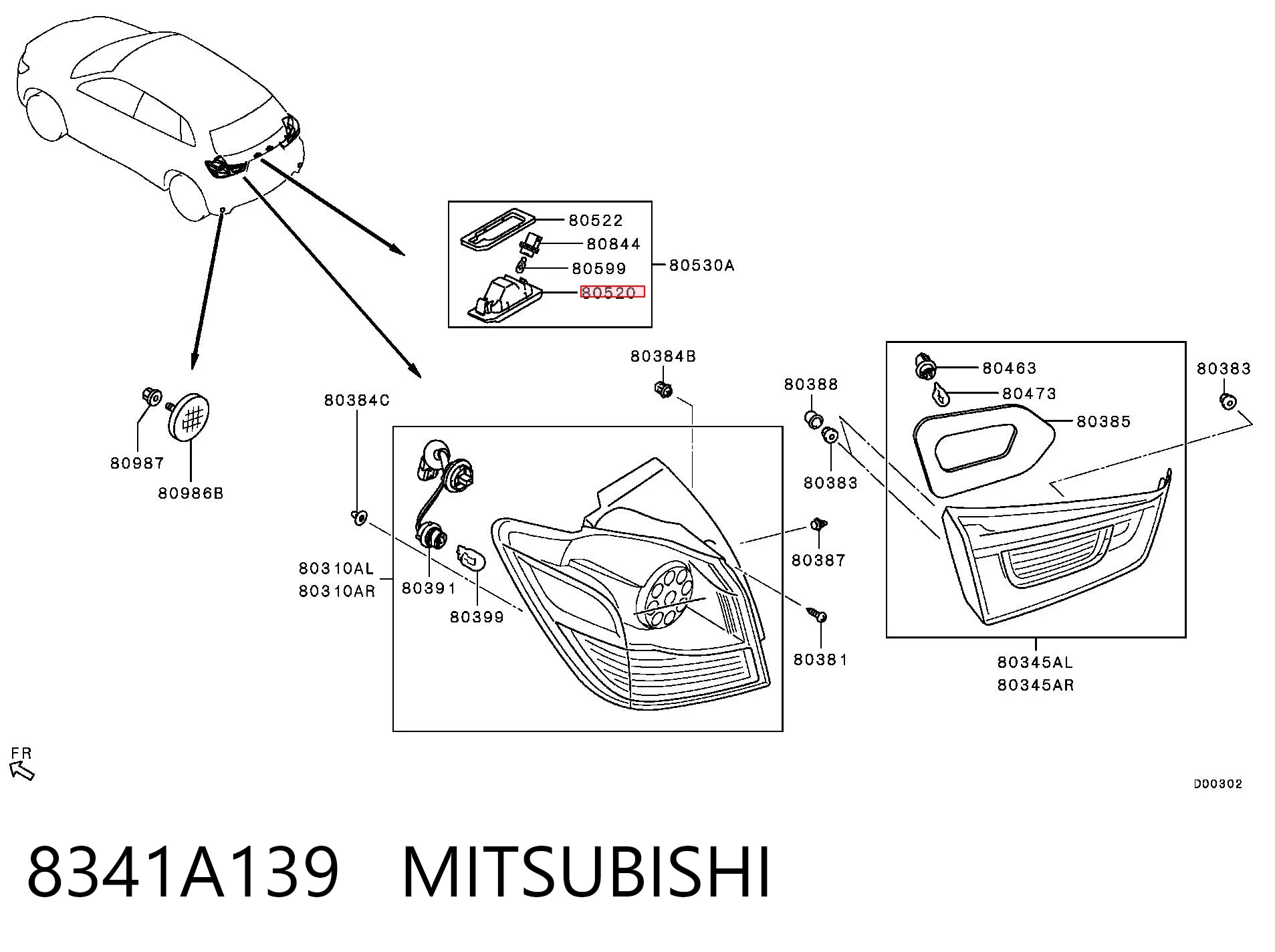 8341A139 Mitsubishi