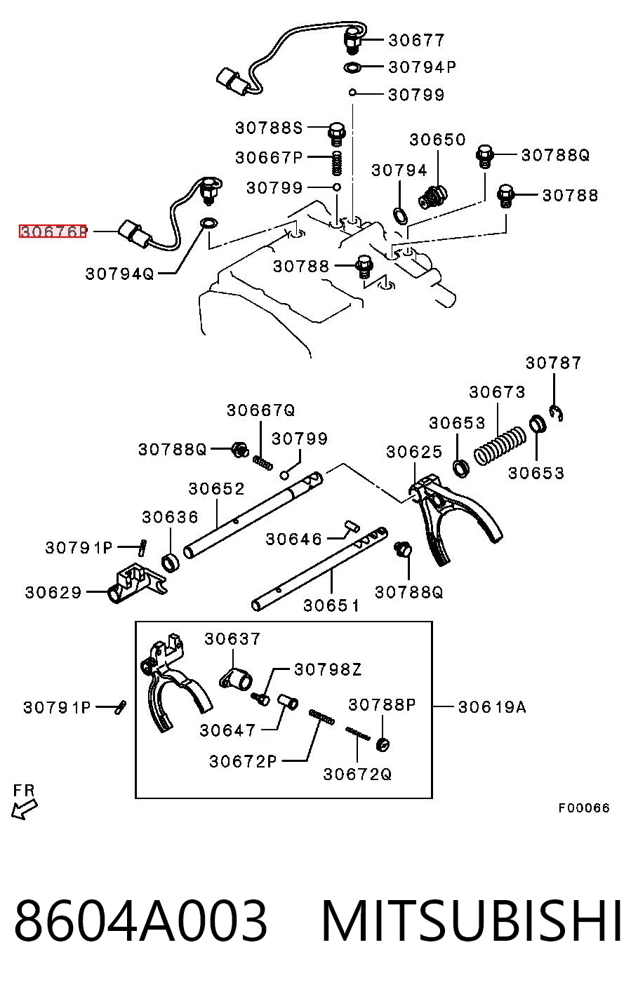 8604A003 Mitsubishi Sensor da caixa de transferência de ativação de acionamento completo