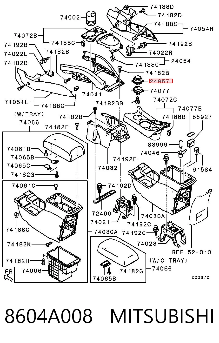 8604A008 Mitsubishi Comutador dos modos da Caixa de Mudança