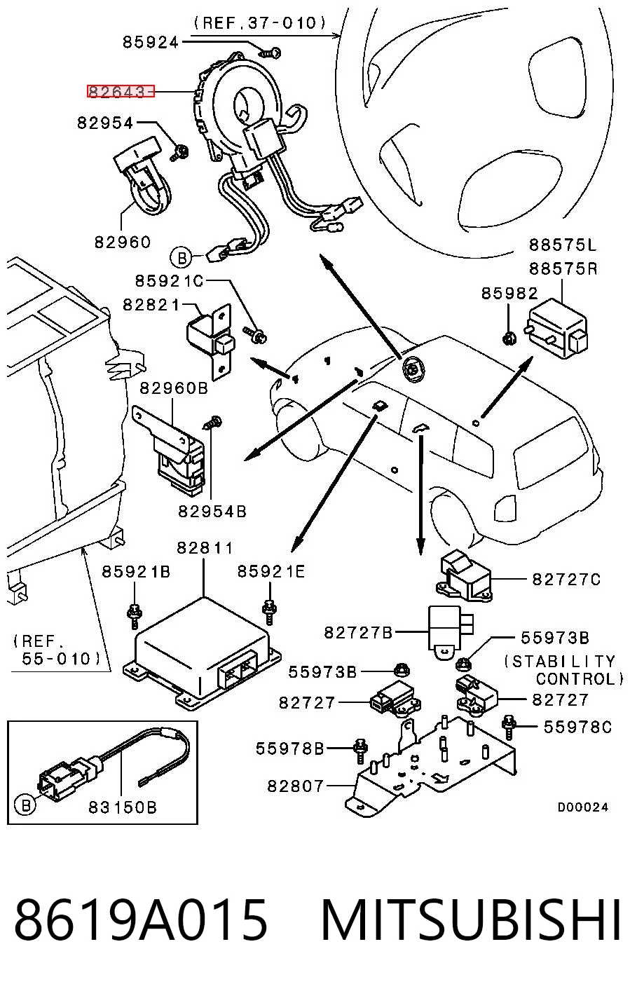 8619A015 Mitsubishi