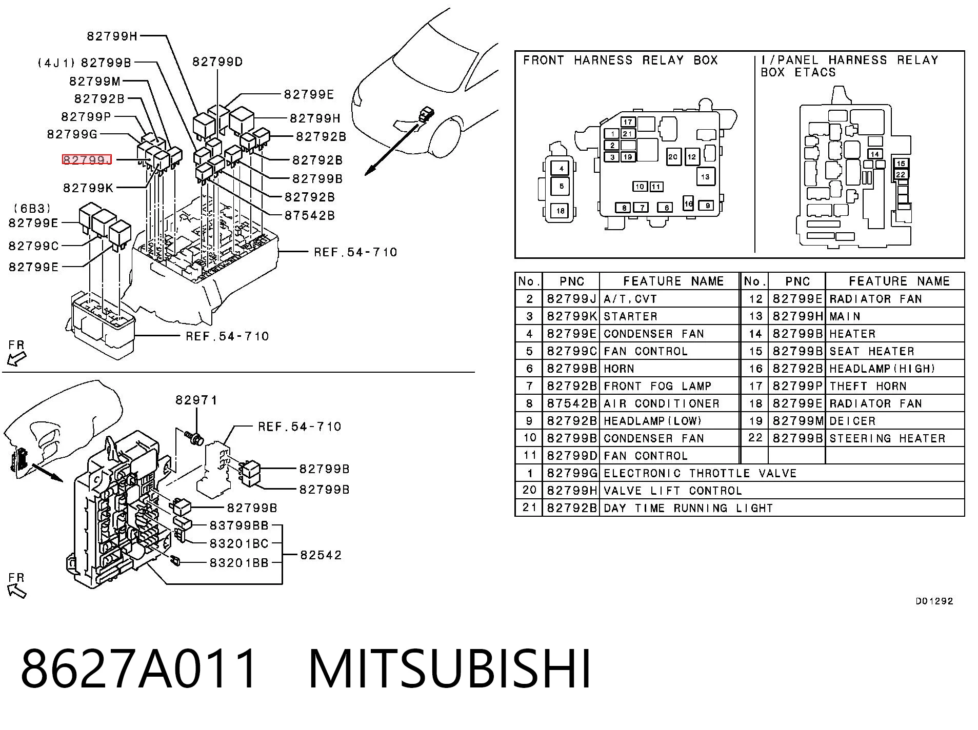 8627A011 Mitsubishi 