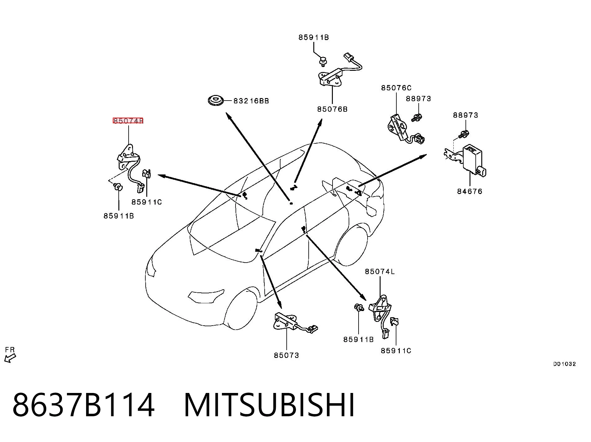 8637B114 Mitsubishi