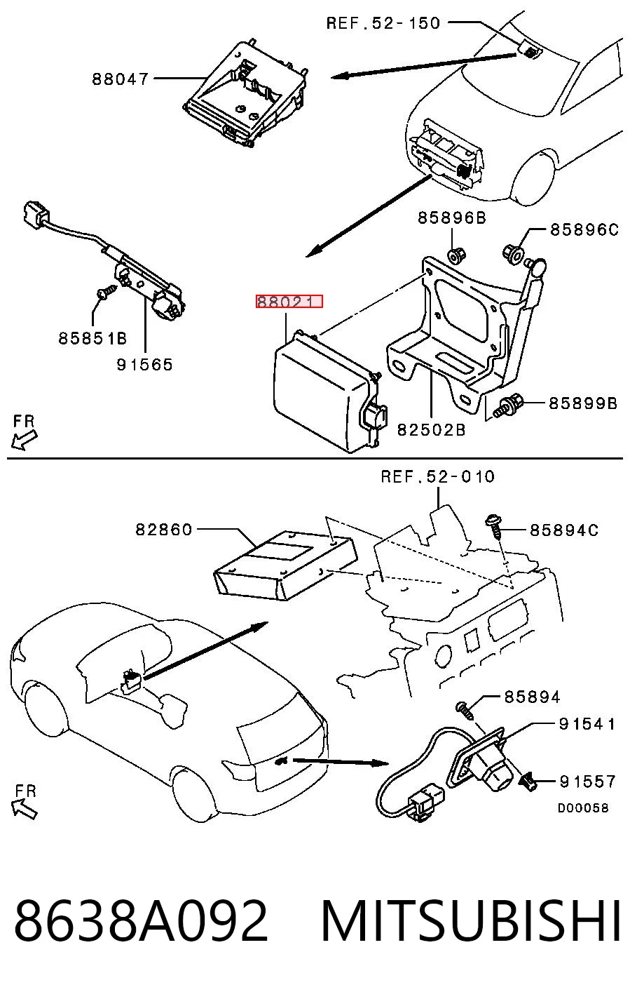8638A092 Mitsubishi
