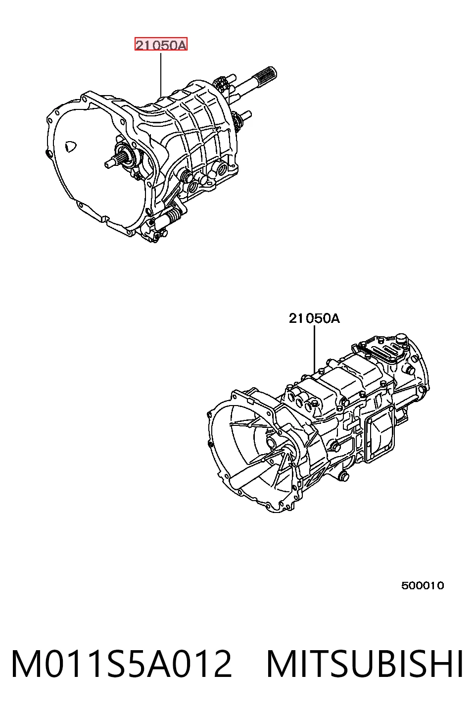 Caixa de Mudança montada (caixa mecânica de velocidades) para Mitsubishi L 200 III K60, K70