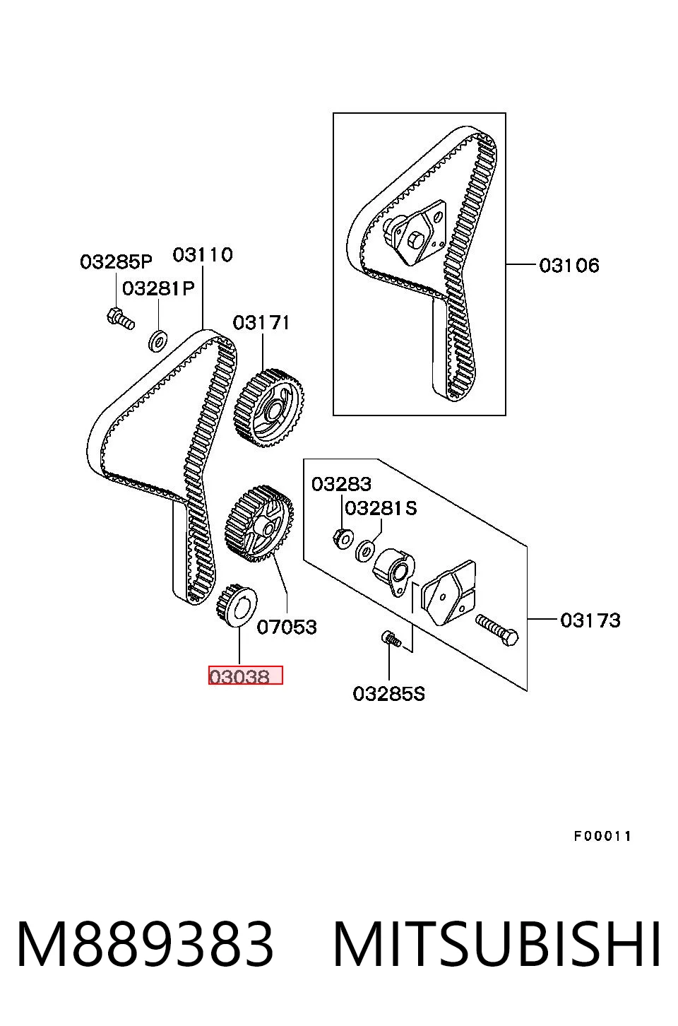 M889383 Mitsubishi