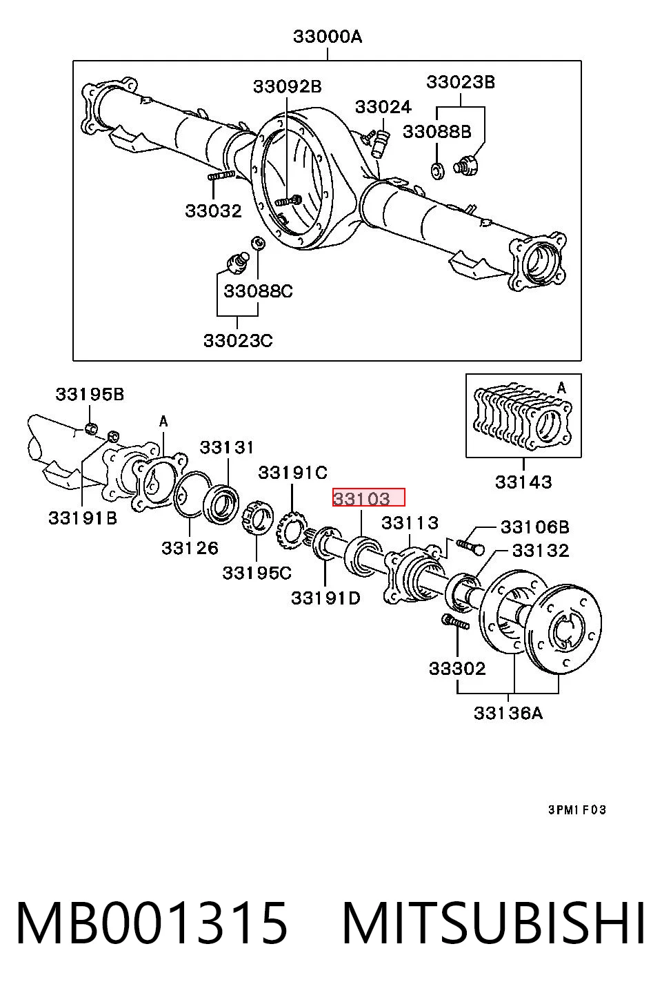 MB001315 Mitsubishi