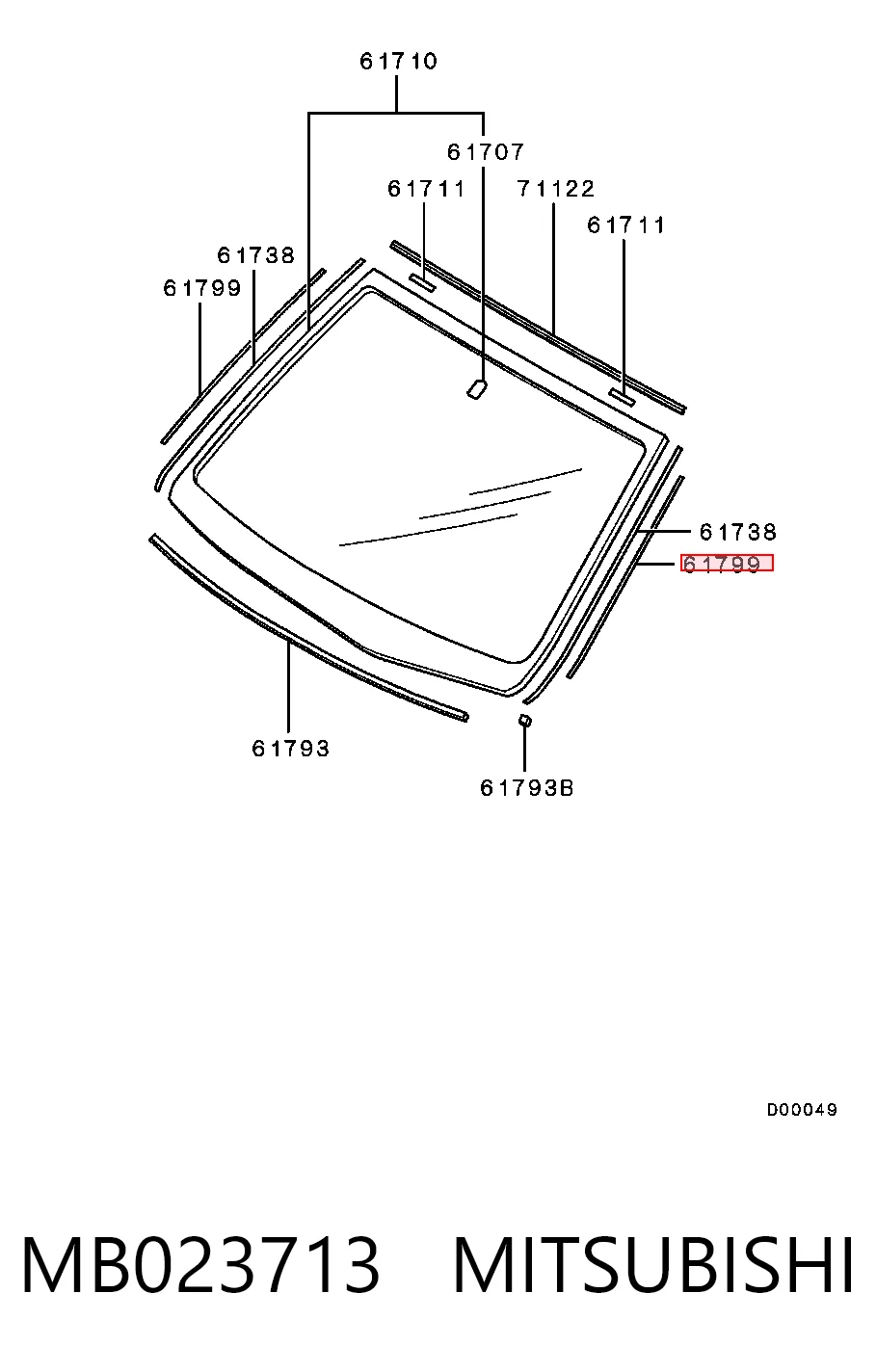 Compactador de pára-brisas Chrysler MB023714 preço, a partir de 82,65 USD