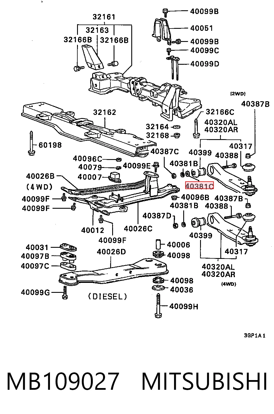 MB109027 Mitsubishi