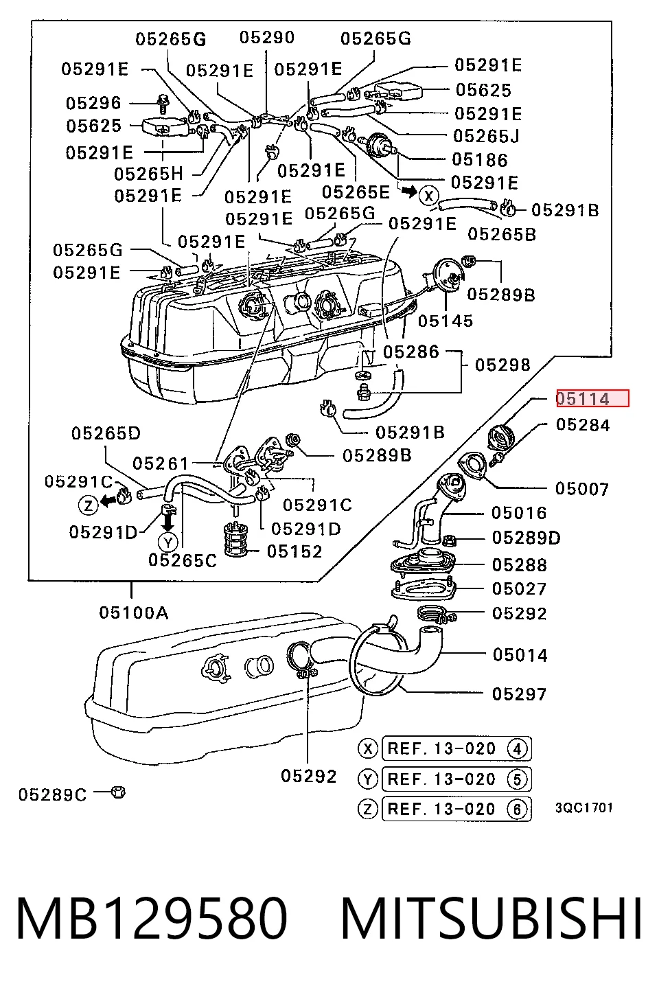 MB129580 Mitsubishi