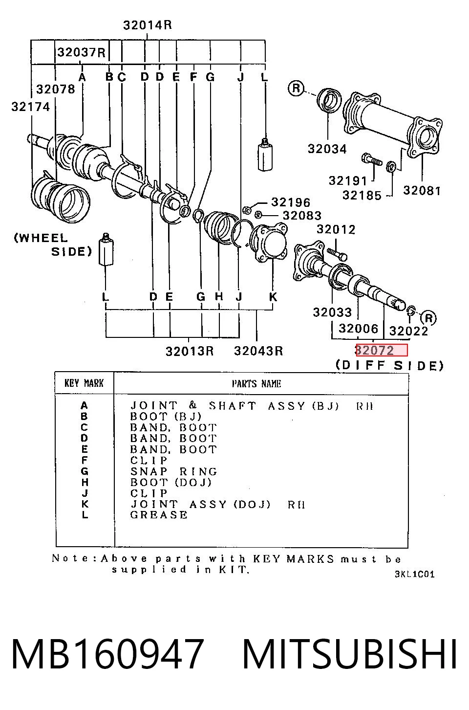 MB160947 Mitsubishi