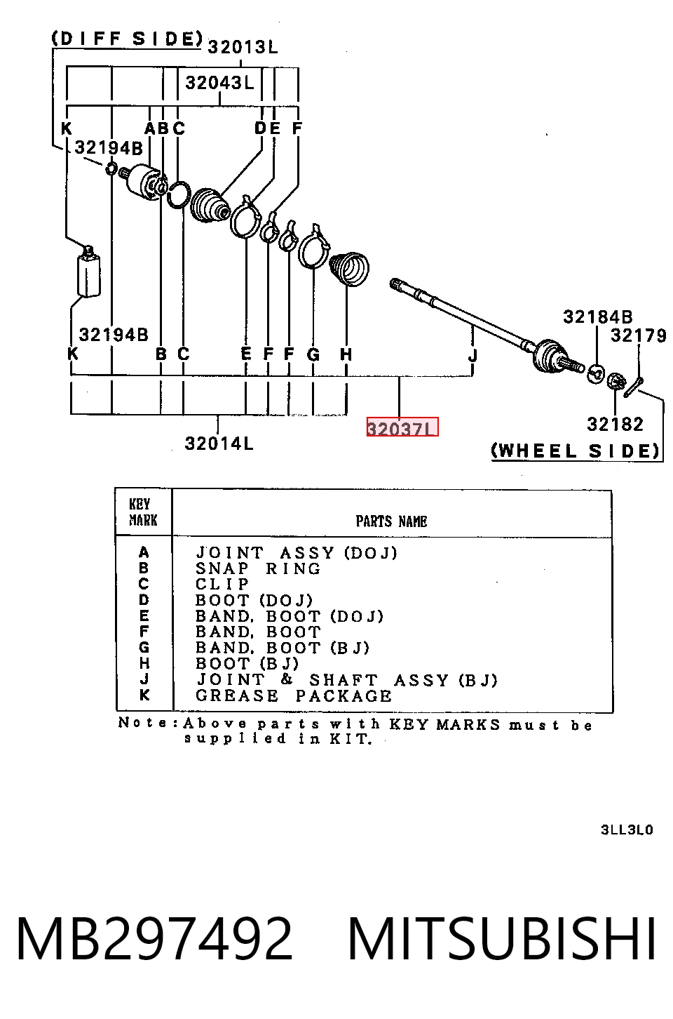 MB297492 Mitsubishi