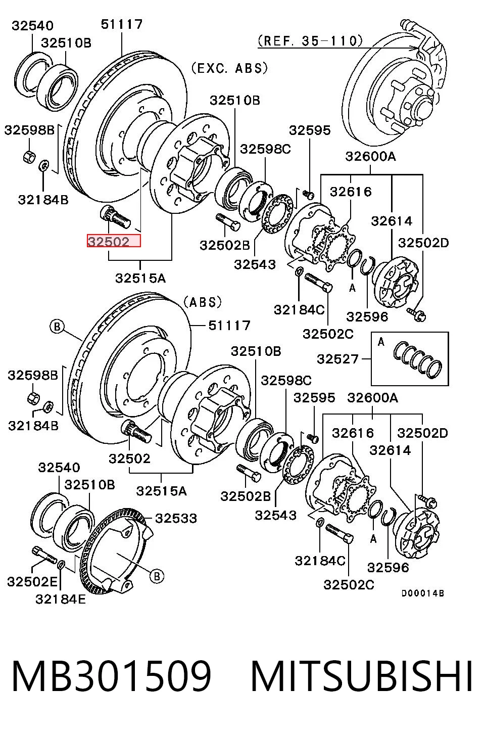 MB301509 Mitsubishi