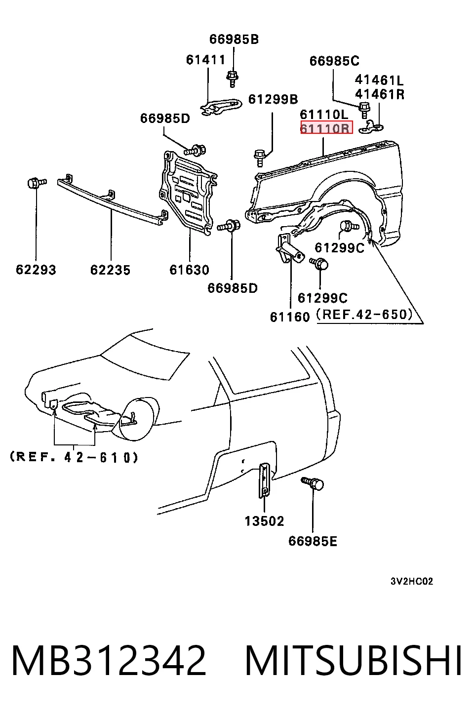 MB312342 Mitsubishi